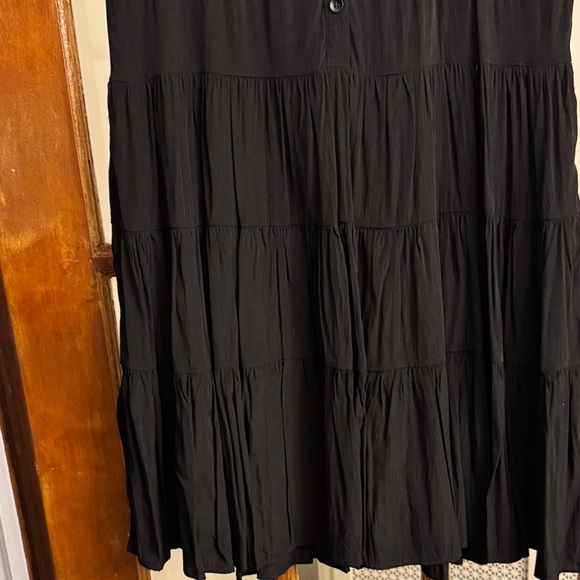 Black Ruffled Mini Dress - Picture 5 of 6
